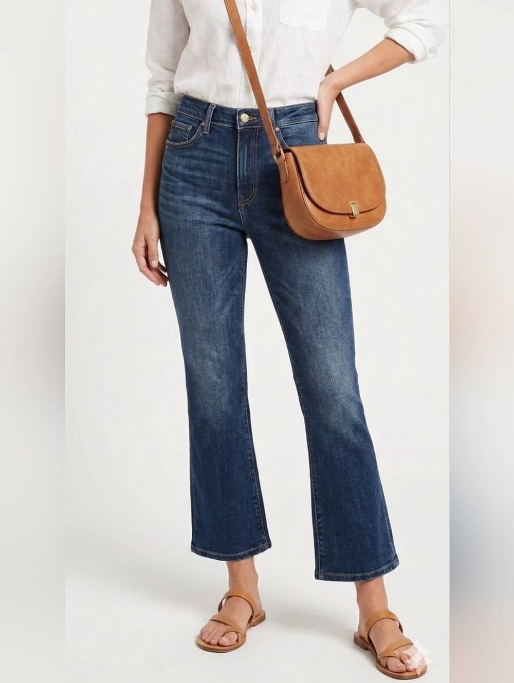 Banana Republic High-Rise Crop Boot Jeans Dark Wash Women's Size 27S